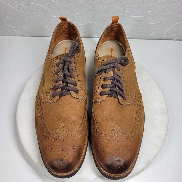 Tommy Bahama Elliott Wingtip Shoes Mens 13 Brown Leather Lace Up Dress Footwear main image 13